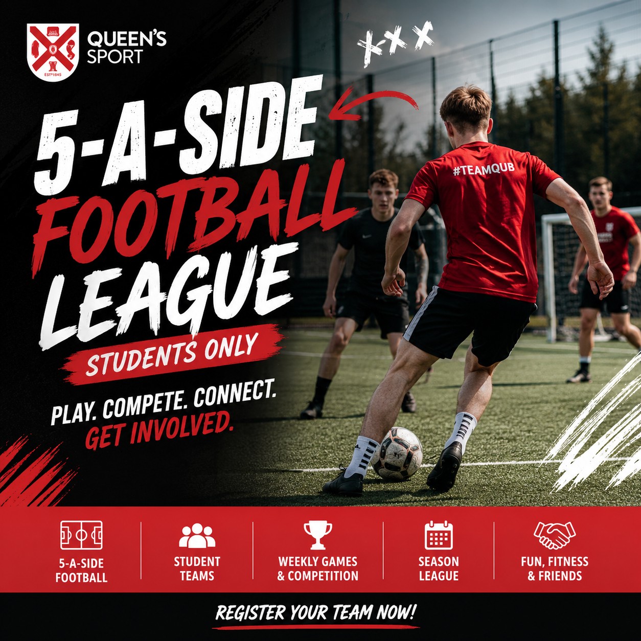 5 a side league (Monday + Wednesday)